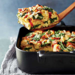 Spinach, Bacon, and Gruyère Breakfast Strata