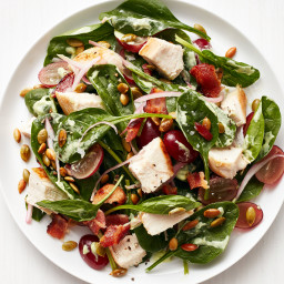Spinach-Bacon Salad with Chicken