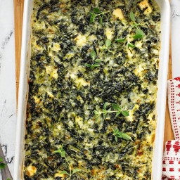 Spinach Casserole Recipe {with feta cheese}