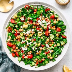 Spinach Chickpea Salad