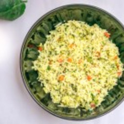Spinach Coconut Rice Pulao