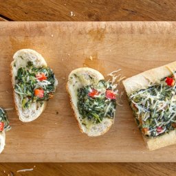 Spinach Dip in French Bread