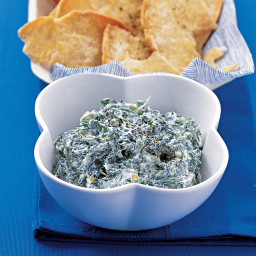 Spinach Dip with Pita Crisps