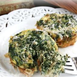 SPINACH-GORGANZOLA QUICHE CUPS