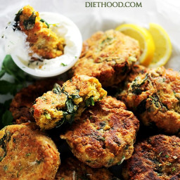 Spinach Lentil Fritters