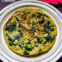 Spinach Omelette Recipe for Babies, Toddlers and Kids