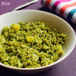 Spinach Rice Recipe for Toddlers and Kids