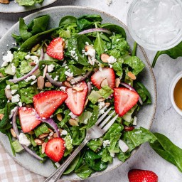 Spinach Salad with Strawberries and Feta