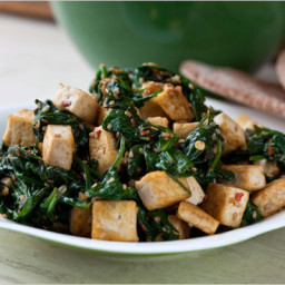 Spinach, Tofu and Sesame Stir-Fry