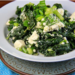 Spinach with Feta and Lemon (Island of Crete-Greece)