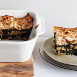 Spinach and Matzoh Pie