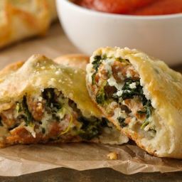 Spinach, Ricotta and Sausage Calzones