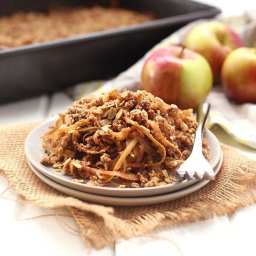 Spiralized Apple Crumble