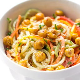 Spiralized Rainbow Quinoa Power Salad