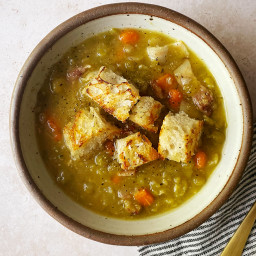 Split Pea Soup with Bacon and Beer