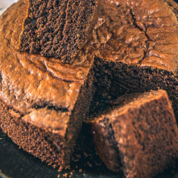 Spongy Eggless Chocolate Cake Recipe