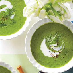Spring Lettuce and Leek Soup Recipe