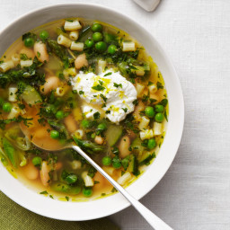 Spring Minestrone with Whipped Ricotta