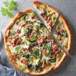 Spring Pea and Bacon Flatbread