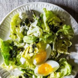Spring Salad with Asparagus and Soft-Boiled Eggs