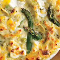 Spring Vegetable and Goat Cheese Dip