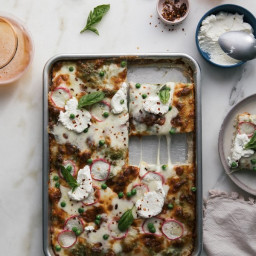 Spring-y Detroit-Style Pizza