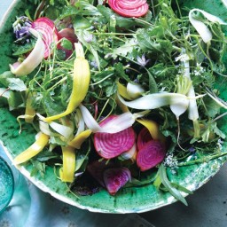 Spring Greens with Quick-Pickled Vegetables