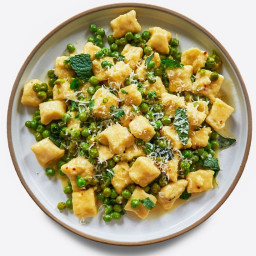 Springy Ricotta Gnocchi With Peas and Herbs