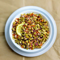 Sprouted Moong Dal Salad Recipe