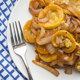 Squash and Onions with Brown Sugar