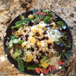 Squash, Cranberry, Pumpkin Seed and Manchego Salad with Vinaigrette (Mike)