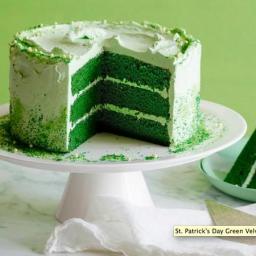 St. Patrick's Day Green Velvet Layer Cake
