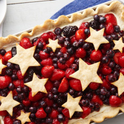 Star-Spangled Red, White and Blue Slab Pie