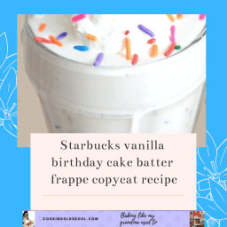Starbucks vanilla birthday cake batter frappe copycat recipe