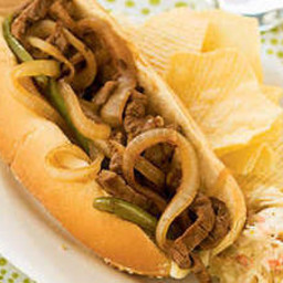 Steak and Cheese Sandwiches with Mushrooms
