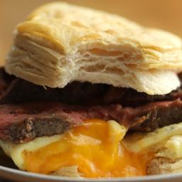 Steak, Egg, And Cheese Breakfast Sandwich Recipe by Tasty