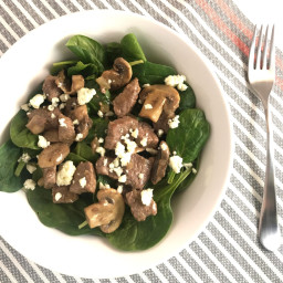 Steak Mushroom and Blue Cheese Salad
