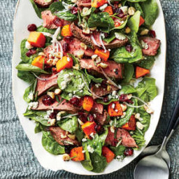 Steak Salad with Butternut Squash and Cranberries