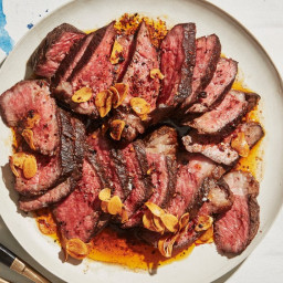 Steak Short Ribs with Crispy Garlic and Chile Oil