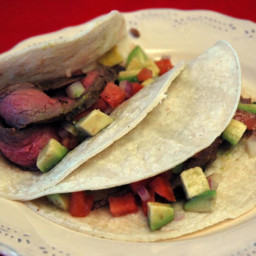 Steak Tacos with Avocado Salsa