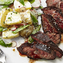 Steak With Potato-Radish Salad Recipe