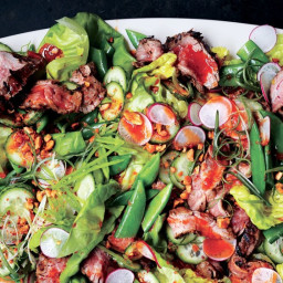 Steakhouse Salad with Red Chile Dressing and Peanuts