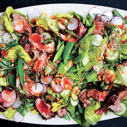 Steakhouse Salad with Red Chile Dressing and Peanuts