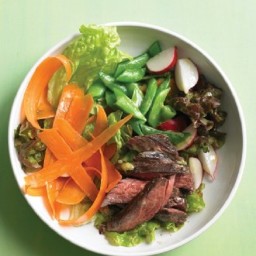 Steak Salad with Snap Peas