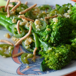 Steamed Baby Broccoli with Jalapeño Ginger Miso