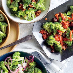 Steamed Broccoli with Tomato Ragout