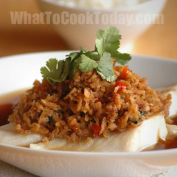 STEAMED FISH WITH CHOPPED CHILI AND PRESERVED RADISH/ CHAI POH (2 servings)
