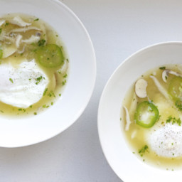 Steamed Mushroom and Poached Egg