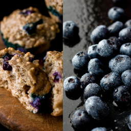 Steel-Cut Oatmeal and Blueberry Muffins
