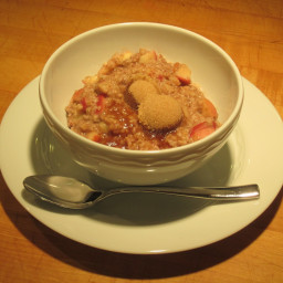 Steel Cut Oats with Apples, Walnuts and Flax